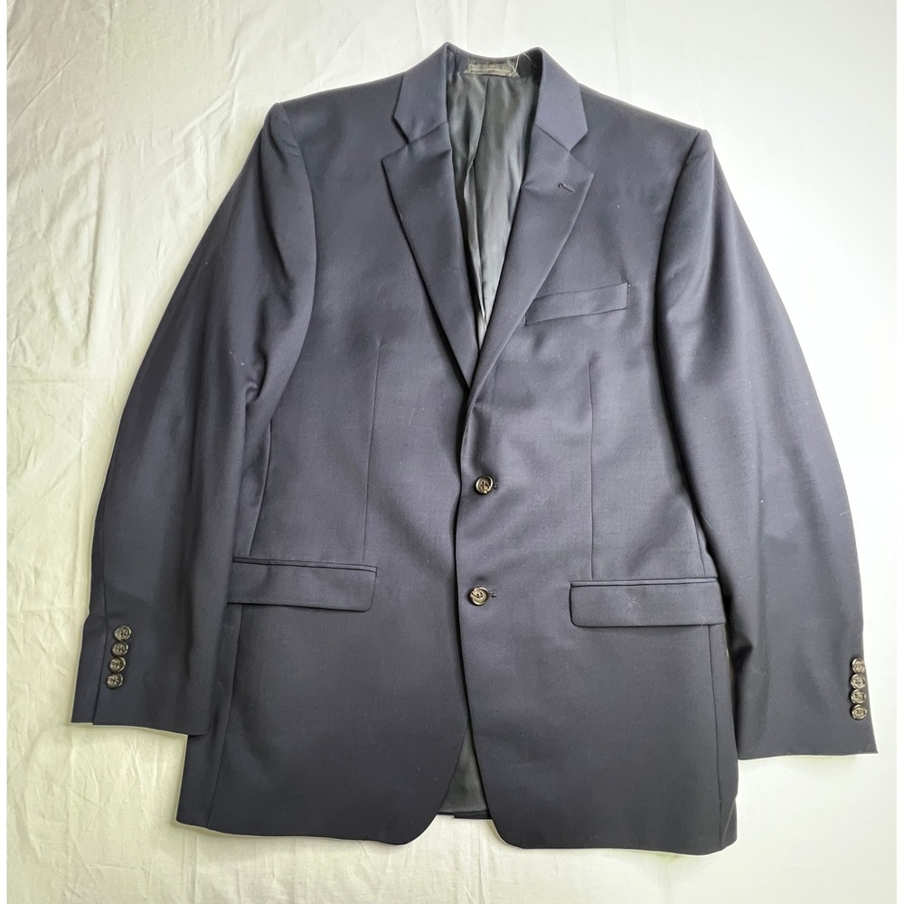 Lauren Ralph‎ Lauren Men's Navy Blue Wool Blazer Jacket - Size 42L Sport Coat